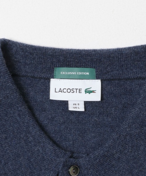 LACOSTE（ラコステ）の「『別注』LACOSTE×URBAN RESEARC　KNIT POLO CARDIGAN（ニット/セーター・メンズ・レッド系その他/ホワイト系その他/インディゴブルー・3/5/4）」の11枚目の写真