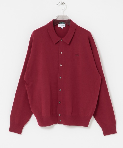 LACOSTE（ラコステ）の「『別注』LACOSTE×URBAN RESEARC　KNIT POLO CARDIGAN（ニット/セーター・メンズ・レッド系その他/ホワイト系その他/インディゴブルー・3/5/4）」の12枚目の写真