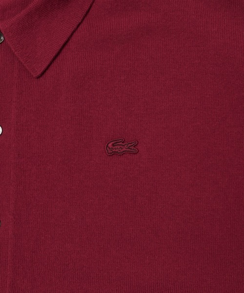 LACOSTE（ラコステ）の「『別注』LACOSTE×URBAN RESEARC　KNIT POLO CARDIGAN（ニット/セーター・メンズ・レッド系その他/ホワイト系その他/インディゴブルー・3/5/4）」の13枚目の写真