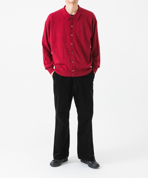 LACOSTE（ラコステ）の「『別注』LACOSTE×URBAN RESEARC　KNIT POLO CARDIGAN（ニット/セーター・メンズ・レッド系その他/ホワイト系その他/インディゴブルー・3/5/4）」の14枚目の写真