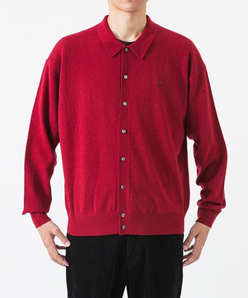 LACOSTE（ラコステ）の「『別注』LACOSTE×URBAN RESEARC　KNIT POLO CARDIGAN（ニット/セーター・メンズ・レッド系その他/ホワイト系その他/インディゴブルー・3/5/4）」の15枚目の写真