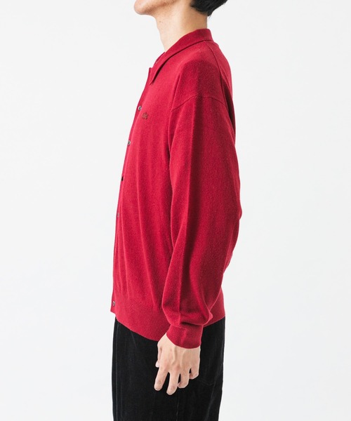LACOSTE（ラコステ）の「『別注』LACOSTE×URBAN RESEARC　KNIT POLO CARDIGAN（ニット/セーター・メンズ・レッド系その他/ホワイト系その他/インディゴブルー・3/5/4）」の16枚目の写真