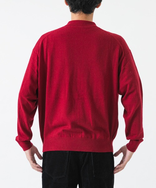LACOSTE（ラコステ）の「『別注』LACOSTE×URBAN RESEARC　KNIT POLO CARDIGAN（ニット/セーター・メンズ・レッド系その他/ホワイト系その他/インディゴブルー・3/5/4）」の17枚目の写真