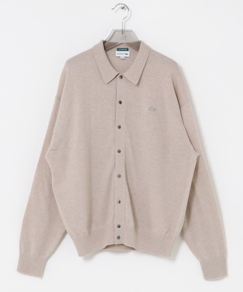 LACOSTE（ラコステ）の「『別注』LACOSTE×URBAN RESEARC　KNIT POLO CARDIGAN（ニット/セーター・メンズ・レッド系その他/ホワイト系その他/インディゴブルー・3/5/4）」の4枚目の写真