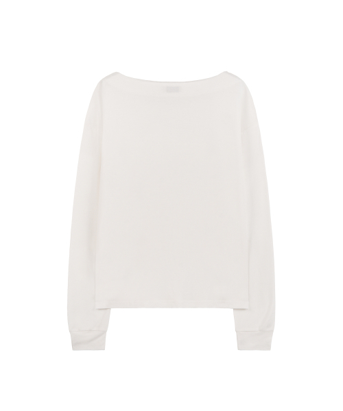 ZIZEMUSEUM(ジゼミュージアム)の「ワンショルダーシアーロングスリーブ(ホワイト)(Tシャツ/カットソー・レディース・その他・OS)」の3枚目の写真