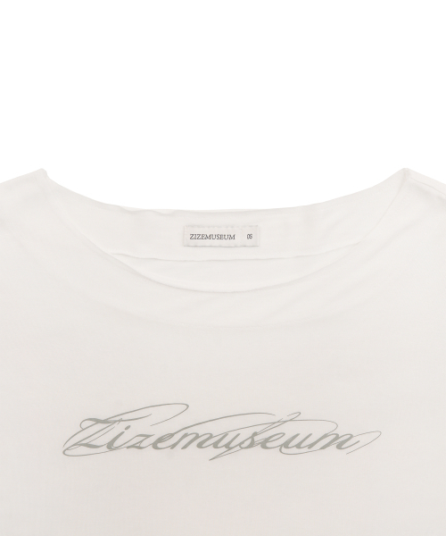 ZIZEMUSEUM(ジゼミュージアム)の「ワンショルダーシアーロングスリーブ(ホワイト)(Tシャツ/カットソー・レディース・その他・OS)」の4枚目の写真