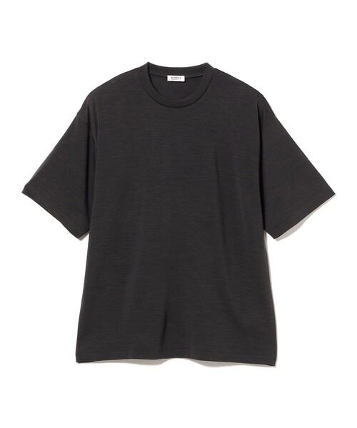 BEAMS F(ビームスエフ)の「ウール ショートスリーブ クルーネック Tシャツ(Tシャツ/カットソー・メンズ・ブラック系その他4/ブラック/ダークブラウン・XL/M/L/S)」の4枚目の写真