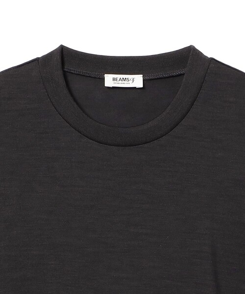 BEAMS F(ビームスエフ)の「ウール ショートスリーブ クルーネック Tシャツ(Tシャツ/カットソー・メンズ・ブラック系その他4/ブラック/ダークブラウン・XL/M/L/S)」の5枚目の写真