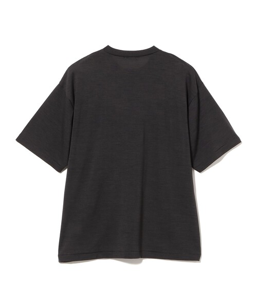 BEAMS F(ビームスエフ)の「ウール ショートスリーブ クルーネック Tシャツ(Tシャツ/カットソー・メンズ・ブラック系その他4/ブラック/ダークブラウン・XL/M/L/S)」の6枚目の写真