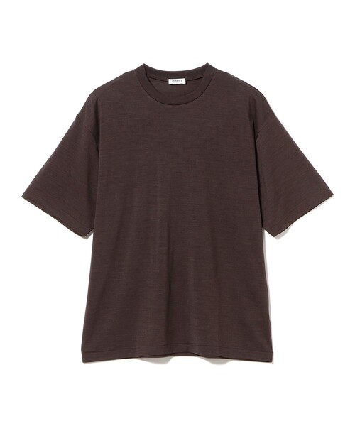 BEAMS F(ビームスエフ)の「ウール ショートスリーブ クルーネック Tシャツ(Tシャツ/カットソー・メンズ・ブラック系その他4/ブラック/ダークブラウン・XL/M/L/S)」の12枚目の写真