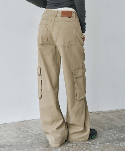 WAARFORWOMAN(ワール・フォー・ウーマン)の「W1155 ダイング剤カーゴパンツ_カーキ(その他パンツ・レディース・その他・SMALL/MEDIUM/LARGE)」の7枚目の写真