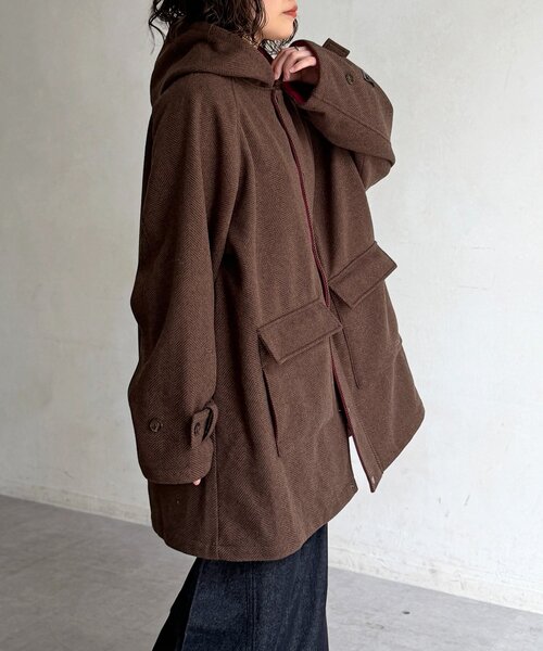CPCM(シーピーシーエム)の「配色ヘリンボーンコート(その他アウター・メンズ・ブラウン/ブラック・MEDIUM/LARGE)」の18枚目の写真