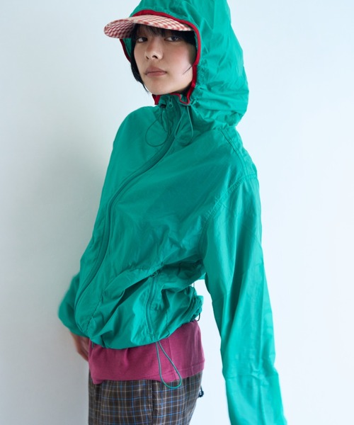 common gull products.(コモンガルプロダクツ)の「駆け込みシアージャケット(ナイロンジャケット・レディース・アイボリー/ミント/レッド系/ブラウン系・MEDIUM/SMALL/LARGE)」の18枚目の写真
