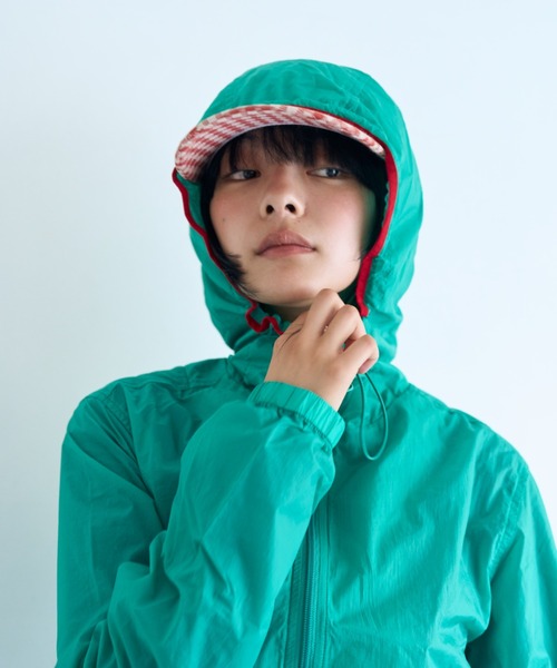 common gull products.(コモンガルプロダクツ)の「駆け込みシアージャケット(ナイロンジャケット・レディース・アイボリー/ミント/レッド系/ブラウン系・MEDIUM/SMALL/LARGE)」の19枚目の写真