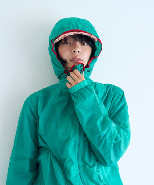 common gull products.(コモンガルプロダクツ)の「駆け込みシアージャケット(ナイロンジャケット・レディース・アイボリー/ミント/レッド系/ブラウン系・MEDIUM/SMALL/LARGE)」の20枚目の写真
