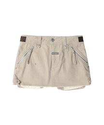 UTILITY SADDLE MICRO SKIRT(W) BEIGE