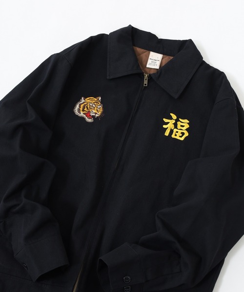 FUNALIVE（ファンアライブ）の「ALCARZA 刺繍ジャケット（ブルゾン・メンズ・ブラック系3/パープル/ブラウン系2/ブラック系4/ブラウン系1/ブラック系1/ブラック系2・L）」の2枚目の写真