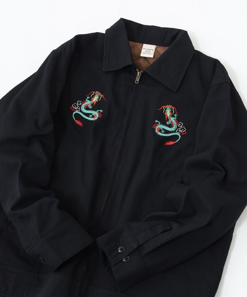 FUNALIVE（ファンアライブ）の「ALCARZA 刺繍ジャケット（ブルゾン・メンズ・ブラック系3/パープル/ブラウン系2/ブラック系4/ブラウン系1/ブラック系1/ブラック系2・L）」の3枚目の写真