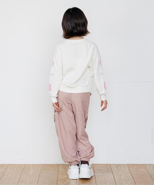 algy(アルジー)の「【puchily プチプラライン】フラップネームカーゴパンツ(カーゴパンツ・キッズ・ピンク/ブラウン/サックスブルー/ブラック・140/150/120/130/160)」の16枚目の写真