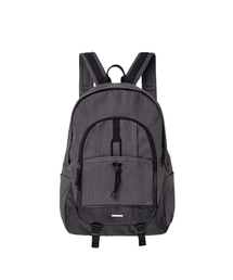 Pleats multi cotton backpack CHARCOAL