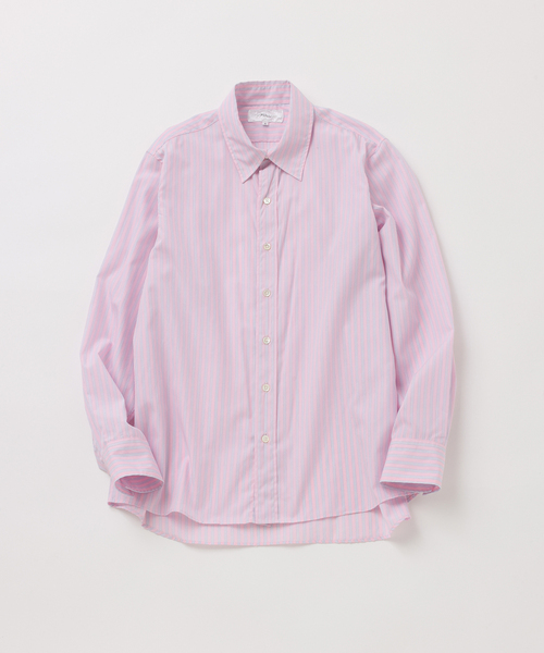 UNFOLLOW（アンフォロー）の「【FOLL / フォル】superfine cotton broad wardrobe shirt（シャツ/ブラウス・メンズ・ネイビー/ピンク・3/2）」の2枚目の写真