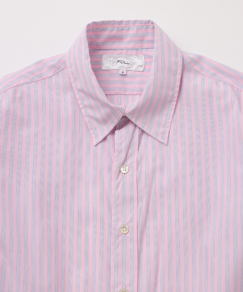 UNFOLLOW（アンフォロー）の「【FOLL / フォル】superfine cotton broad wardrobe shirt（シャツ/ブラウス・メンズ・ネイビー/ピンク・3/2）」の4枚目の写真