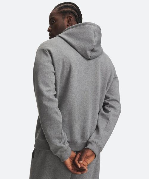 UNDER ARMOUR(アンダーアーマー)の「UAライバルフリース フーディー(ライフスタイル/メンズ)(スウェット・メンズ・グレー×ホワイト・L/M/S/2XL/3XL/XL)」の2枚目の写真