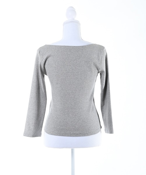 Narcissus(ナルシス)の「【Narcissus】ボートネックリブT / 長袖 カットソー ロンT(Tシャツ/カットソー・レディース・レッド/ブラック/グレー・FREE)」の10枚目の写真