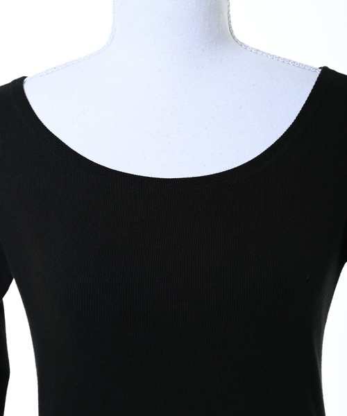 Narcissus(ナルシス)の「【Narcissus】ボートネックリブT / 長袖 カットソー ロンT(Tシャツ/カットソー・レディース・レッド/ブラック/グレー・FREE)」の14枚目の写真