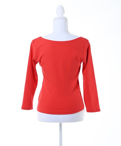 Narcissus(ナルシス)の「【Narcissus】ボートネックリブT / 長袖 カットソー ロンT(Tシャツ/カットソー・レディース・レッド/ブラック/グレー・FREE)」の17枚目の写真