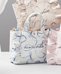 JILL by JILL STUART（ジルバイジルスチュアート）の「＜フリルトートミニ＞フルイドリボンプリント（トートバッグ）」