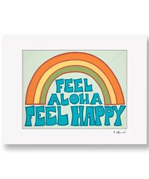 GREENROOM（グリーンルーム）の「【HEATHER BROWN / ヘザー・ブラウン】FEEL ALOHA, FEEL HAPPY マットプリント(8×10 inch)（ポスター/アート）」