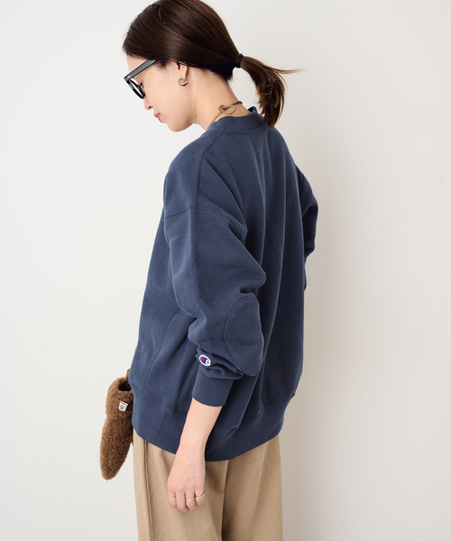 Champion(チャンピオン)の「Champion/チャンピオン SLOBE別注 ハーフジップスウェット(スウェット・レディース・ブラウン/ネイビー/ブラック・FREE)」の12枚目の写真
