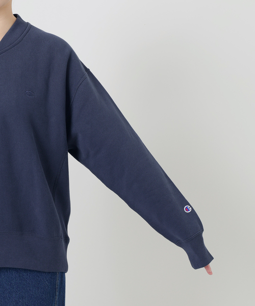Champion(チャンピオン)の「Champion/チャンピオン SLOBE別注 ハーフジップスウェット(スウェット・レディース・ブラウン/ネイビー/ブラック・FREE)」の19枚目の写真