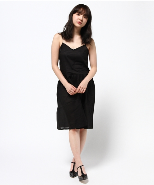 MOUSSY（マウジー）の「COTTON LONG CAMI DRESS（ワンピース・レディース・グレー/ブラック/ホワイト・FREE）」の11枚目の写真