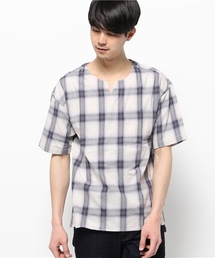 MIND BLOW | オンブレーチェックプルオーバーシャツ(シャツ/ブラウス)