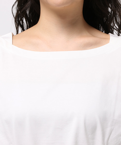 MOUSSY（マウジー）の「COTTON RIBBON LOOSE TOPS J（Tシャツ/カットソー・レディース・ブラック/ホワイト/ブラウン・FREE）」の14枚目の写真