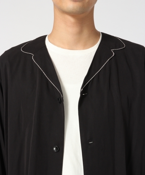 HARE（ハレ）の「モダールパジャマシャツ7分袖(HARE)（シャツ/ブラウス・メンズ・ブラック/グレー・MEDIUM/SMALL）」の8枚目の写真