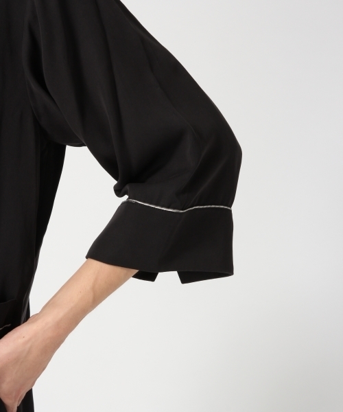 HARE（ハレ）の「モダールパジャマシャツ7分袖(HARE)（シャツ/ブラウス・メンズ・ブラック/グレー・MEDIUM/SMALL）」の10枚目の写真