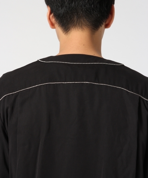 HARE（ハレ）の「モダールパジャマシャツ7分袖(HARE)（シャツ/ブラウス・メンズ・ブラック/グレー・MEDIUM/SMALL）」の7枚目の写真