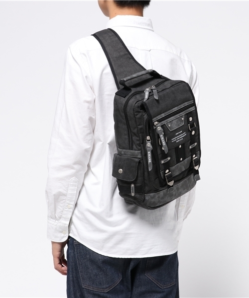 DEVICE デバイス Haze2 ミリタリー ムラ染め キャンバス メガ ボディ