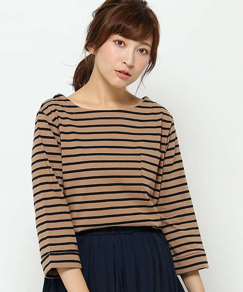 ikka（イッカ）の「7分袖ポケット付きプルオーバー（Tシャツ/カットソー・レディース・その他5/オフホワイト/その他4/カーキオリーブ/ブラック/その他・LARGE/MEDIUM）」の5枚目の写真