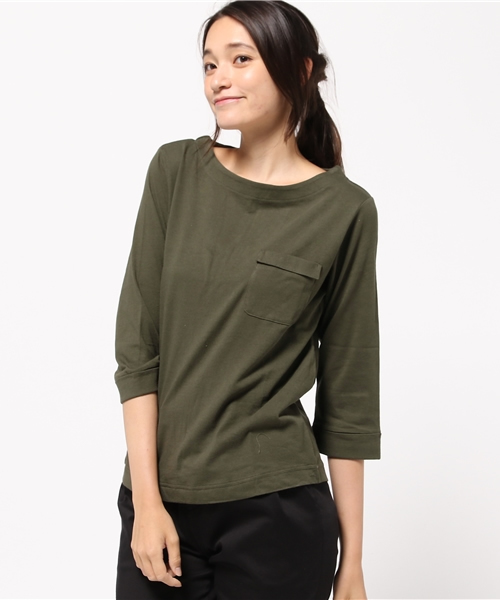 ikka（イッカ）の「7分袖ポケット付きプルオーバー（Tシャツ/カットソー・レディース・その他5/オフホワイト/その他4/カーキオリーブ/ブラック/その他・LARGE/MEDIUM）」の18枚目の写真