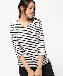 ikka | 7分袖ポケット付きプルオーバー(Tシャツ/カットソー)