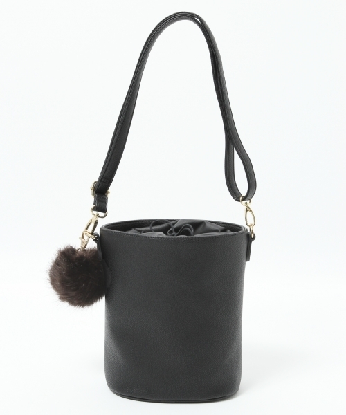 GLOBAL WORK（グローバルワーク）の「２ＷＡＹバケツＢＡＧ/737572（ショルダーバッグ・レディース・ブラック/ブラウン/ボルドー・FREE）」の2枚目の写真