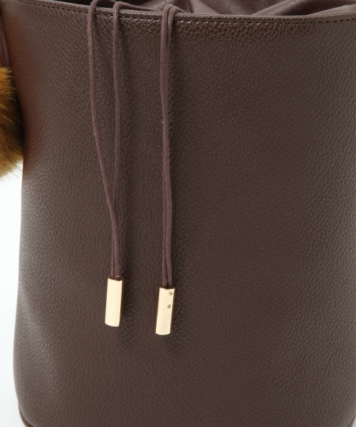 GLOBAL WORK（グローバルワーク）の「２ＷＡＹバケツＢＡＧ/737572（ショルダーバッグ・レディース・ブラック/ブラウン/ボルドー・FREE）」の9枚目の写真