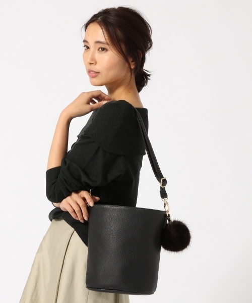 GLOBAL WORK（グローバルワーク）の「２ＷＡＹバケツＢＡＧ/737572（ショルダーバッグ・レディース・ブラック/ブラウン/ボルドー・FREE）」の5枚目の写真