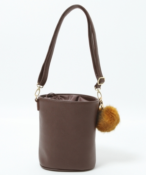 GLOBAL WORK（グローバルワーク）の「２ＷＡＹバケツＢＡＧ/737572（ショルダーバッグ・レディース・ブラック/ブラウン/ボルドー・FREE）」の8枚目の写真