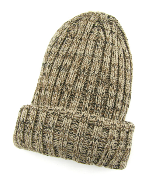 green label relaxing（グリーンレーベルリラクシング）の「MELANGE BOB ニットキャップ（ニットキャップ/ビーニー・メンズ・ブラック/グレー/ベージュ・フリー）」の3枚目の写真