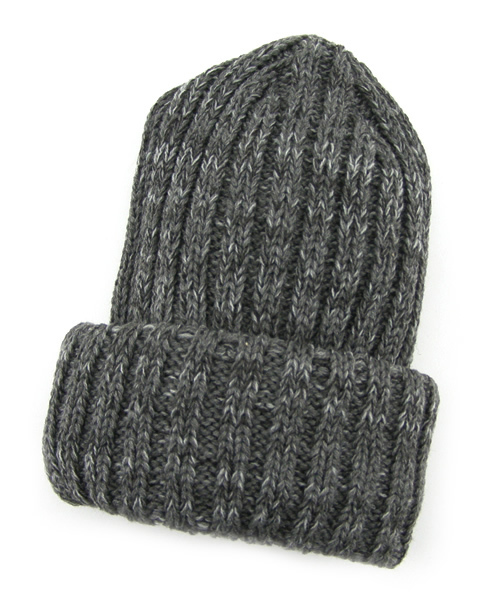 green label relaxing（グリーンレーベルリラクシング）の「MELANGE BOB ニットキャップ（ニットキャップ/ビーニー・メンズ・ブラック/グレー/ベージュ・フリー）」の2枚目の写真